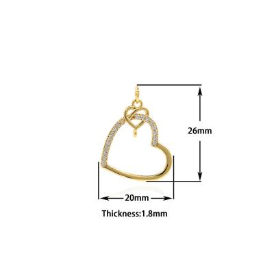 China CLASSIC Wholesale High Quality elegant infinity love knot heart gift necklace for Mother and daughter for sale