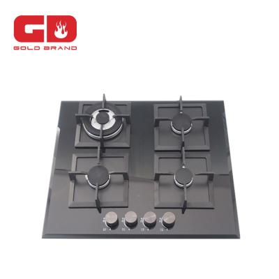 China Black Ceramic / Glass Stove For 4 Burner Gas Cooker for sale