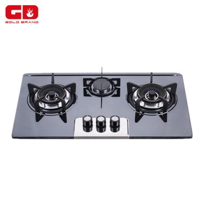 China Stainless Steel Burner Built In 3 Burner Gas Range for sale