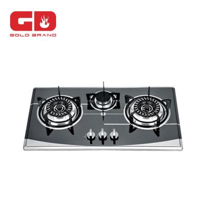 China Stylish Stainless Steel Kitchen Gas Stove For 3 Burner for sale