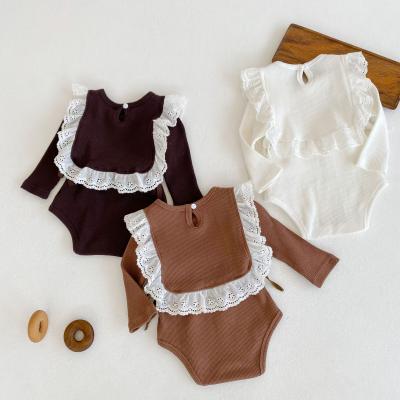 China Baby Diary Clothes 100% Cotton Long Sleeve Baby Vest Romper Set Infant Clothing Romper For Fall for sale