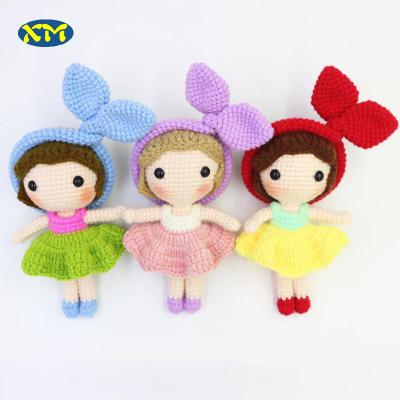 China Baby Playing Doll Handmade Cute Crochet Toys Amigurumi Girl Baby - Doll For Kids for sale