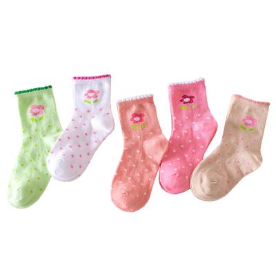 China Anti-foul t 003 little boy school girl cotton crew socks (stock free samples wholesale) for kids and children for sale