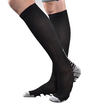 China HJ-Lin-A-2 20-30mmhg Black Antibacterial Compression Socks for sale