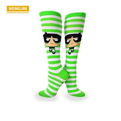 China HJ-II-0245 Antibacterial Cotton Compression Socks With Cartoon for sale