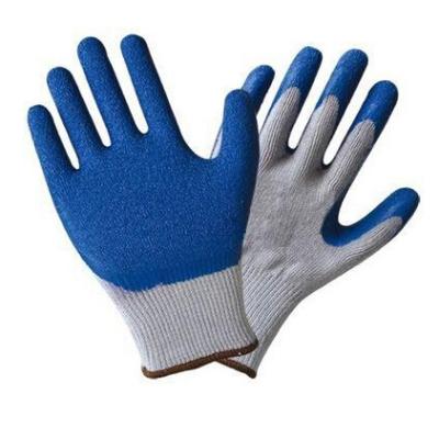 China Crinkle Breathable Latex Coated Safety Work Gloves for sale