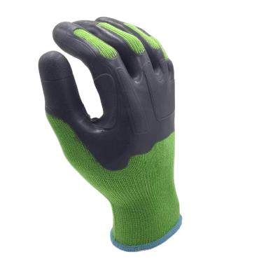 China Anti Slip Anti Impact Anti Slip Tape Coated Gloves for sale