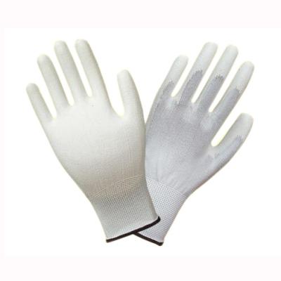 China Big Puncture Nylon&Polyester PU Coated Work Gloves for sale