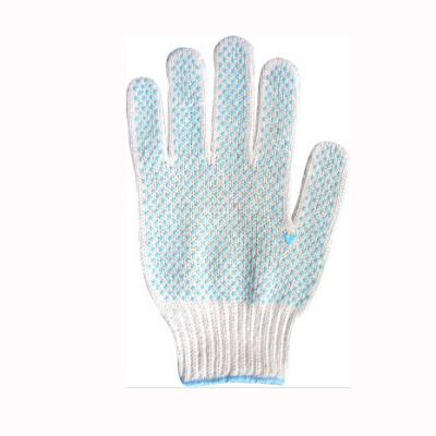 China Comfortable PVC Cotton Side Dots Glove for sale