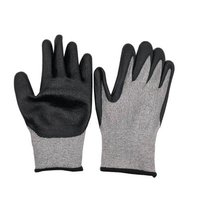 China Large Puncture Custom Nitrile Coated Seamless Gloves for sale