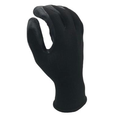 China Anti-Slip 10gauge 5 Yarn Black Polycotton Lined Ply Latex Gloves Cotton Rubber Coated Gloves for sale