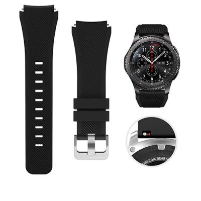 China Daily Life 20mm Silicone Sport Strap Soft 22mm Watch Bands For Samsung Galaxy Watch 4 Active / Classic 46mm 44mm Gear S3 Watchband for sale