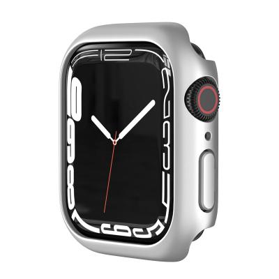 China Hot Selling Anti-scratch 45mm 41mm Sports PC View Protective Watch Case For Apple Watch Case Series 7 for sale