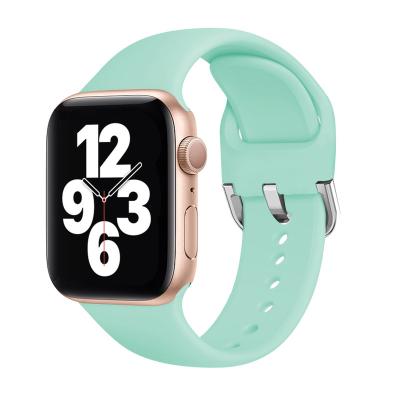 China Daily Wear Silicone Sports Strap For Apple Watch 45mm 44mm 42mm Replacement Strap For iwatch 7 Series 6 5 4 3 2 1 for sale