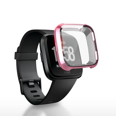 China Anti-scratch Full Protection Smart Watch Case Screen Protector Shockproof Cover For Fitbit Versa Lite Case for sale