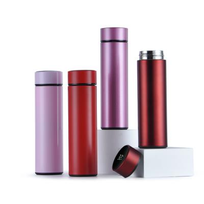 China PORTABLE Smart Sports Water Bottle With LED Temperature Display Cup Amazon 500ml Stainless Steel Thermos Smart Vacuum Flask 2021 for sale