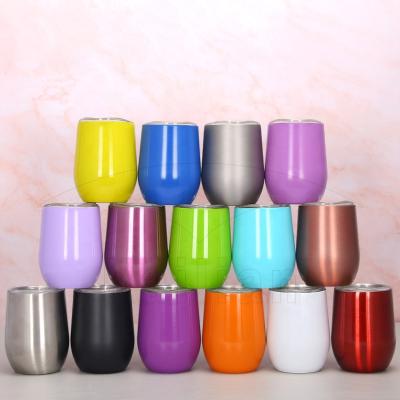 China Sustainable Wholesale Custom Insulated Stainless Steel Wine 12oz Double Walled Tumbler Cup Coffee Mug for sale