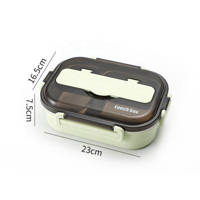 China Microwavable Plastic Bento Box With 1 2 3 4 Multi 5 Compartment Lunch Box Stainless Steel For Office Workers for sale