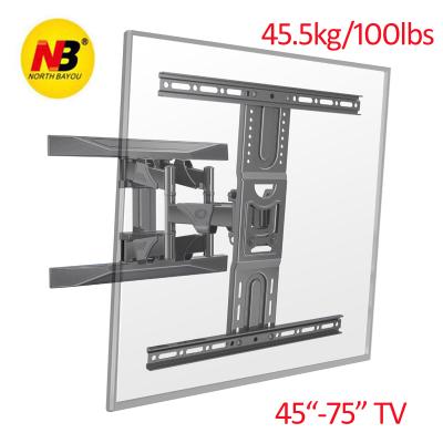 China Motion TV Mount NB P6 Universal Strong Ultra Thin 6 Arm 45.5kg 60