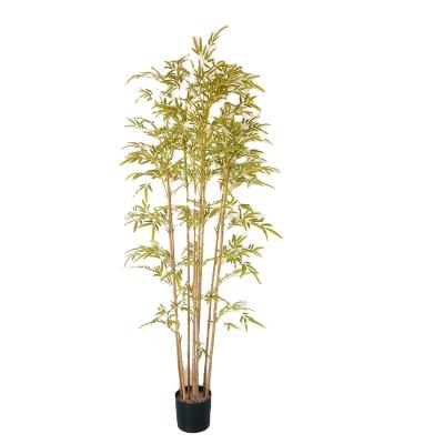 China Eco - Friendly Popular Artificial Plants Bonsai Stand Plastic Garden Decorative Bamboo for sale