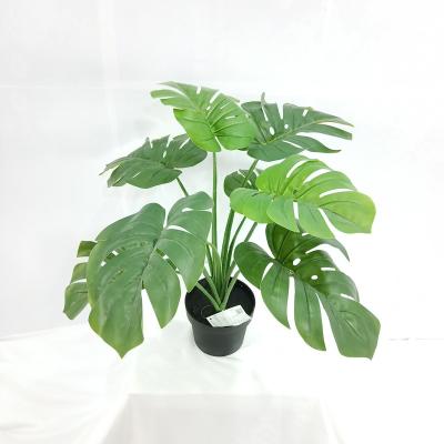 China Factory simulation hot sale modern artificial tree monstera decorative plastic monstera for sale