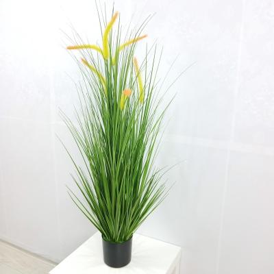 China High Quality Evergreen Plants Decorative Artificial Natural Flower Plastic Onion Grass for sale