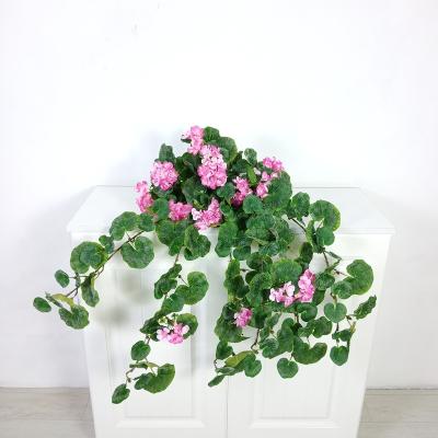 China High Quality Hanging Decorative Plastic UV Protection Begonia Artificial Flower for sale