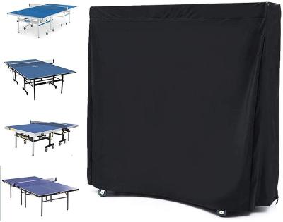 China Modern Outdoor Non Woven Table Tennis Table Cover UV Resistant Rectangle Oxford Cover Indoor/Outdoor Black Table Tennis for sale