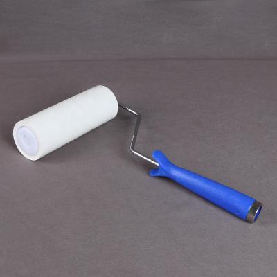 China Manual reusable full size long handle eliminate sticky dust roller silicone for lcd cleanroom for sale