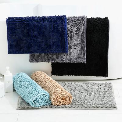 China Super Cheap Washable Microfiber Lovely Large Foot Mat Chenille Soft Carpet for sale