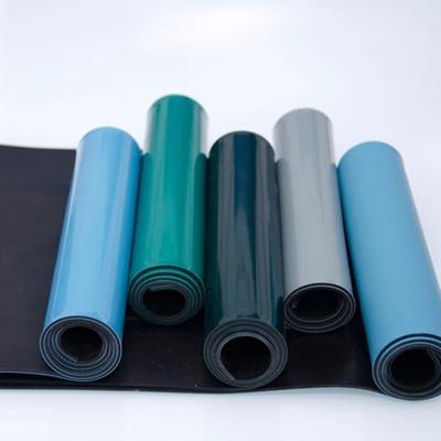 China ESD green 3mm thick anti-static table sheet nitrile rubber silicone rubber mat for workbench for sale