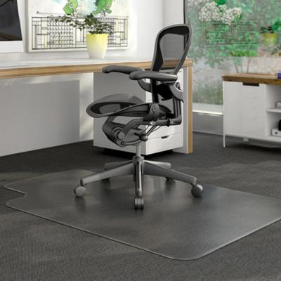 China Protect Low MOQ Premium Quality Flooring PVC Clear Computer Office Chair Mat / Rug For Carpet for sale