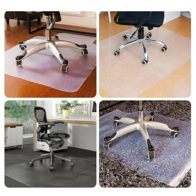 China Protect Floor / Mat Customized Polycarbonate PVC Transparent Office Floor Chair Anti-Slip Mats For Carpet for sale