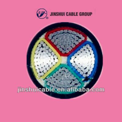 China Power Plant PVC Insulated PVC Sheathed Sector Conductor Aluminum Power Cable 240mm2 for sale