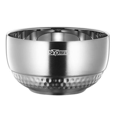 China Viable stainless steel bowl manufacturers accept wholesale household restaurant kitchen anti-drop and damage stainless steel bowl sets for sale