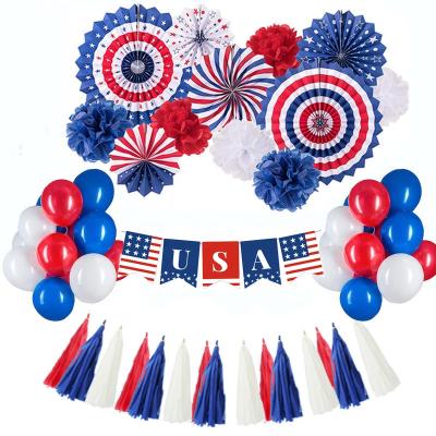 China Hawin Independence Day Flag Balloons 4th of July Decor USA Theme Party Dots 25*23*4cm for sale