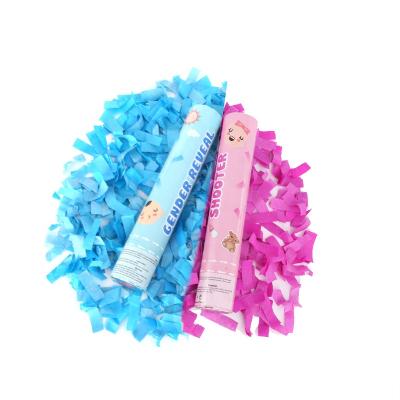 China HAWIN Tassel Gender Reveal Tassel Confetti Cannon Gender Reveal Snaps for Baby Parties for sale