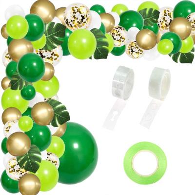 China Wild Jungle Safari Animal Themed Party Balloons Hawin 134 Latex Balloon Green String Birthday Party Supplies One for sale