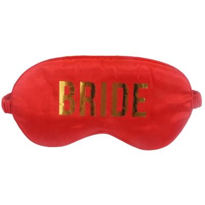 China Gold Glitter Printing Best Selling Bridal Shower Favors, Cheap Charmeuse Party Eye Mask Wedding Souvenirs for sale