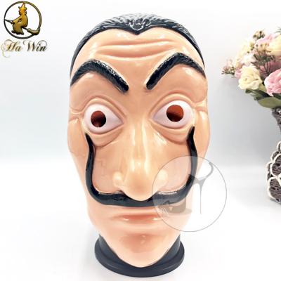 China Full PVC Salvador Dali Mask, Party Face Mask 2018 New Design Factory Wholesale Supply Salvador Dali Mask for sale