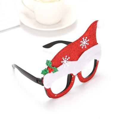 China Cute Cheap Gift Hawin Christmas Kids Adults Sunglasses Christmas Party Decoration Supplies for sale