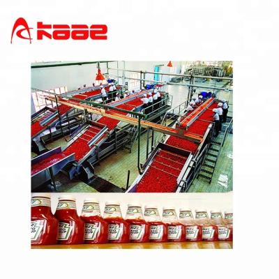 China High Quality Stainless Steel Automatic Tomato Juice Making Machine Ketchup Production Line for sale