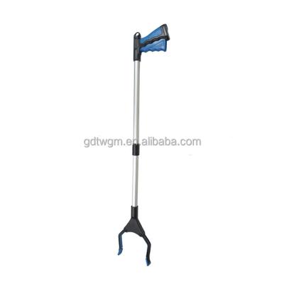 China Aluminum Alloy+ABS Folding Garbage Picker Clamp Long Handle Garbage Collector Aluminum Alloy Aluminum Alloy Garbage Grabber Trash Pick Up Tool for sale