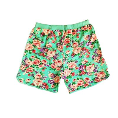 China Factory Customized Breathable European and American Retro Fashion Beach Print Pants for sale