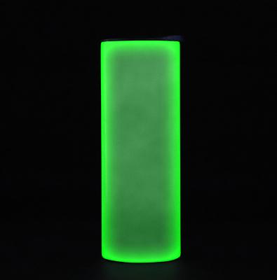 China Sustainable Vacuum Insulated Glow In The Dark 20oz Double Wall Stainless Steel Tumblers Sublimation Blanks Tumblers for sale