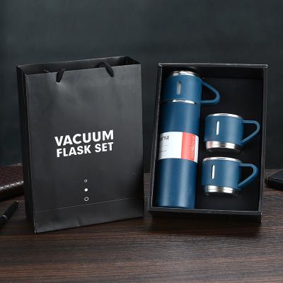 China Travel Viable Coffee Custom Logo Business Christmas Tea 304 Stainless Steel Vacuum Flask Set Outdoor Gift Box for sale