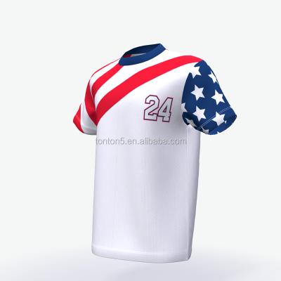 China Antibacterial USA Baseball Tank Top, American Flag Baseball Tank Top Custom for sale