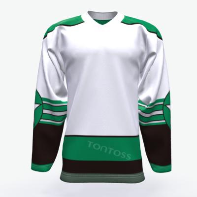 China Custom Sportswear Quick Dry Polyester Tonton Sublimation Forming Team Ice Hockey Jersey Design for sale