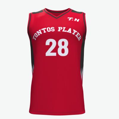 China Custom Made 100% Polyester Antibacterial Men's Sportswear Tonton Sublimation Basketball Tank Top for sale