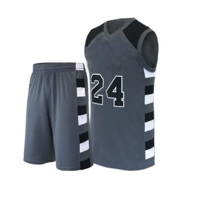 China Latest Antibacterial Basketball Jersey Custom Reversible Mesh Basketball Tank Tops for sale